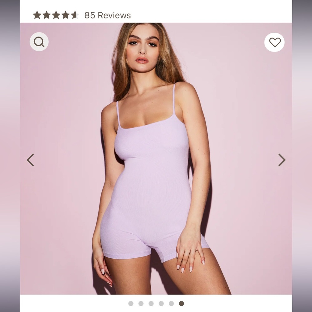 SKIMS Scoop Onesie Sugar Plum